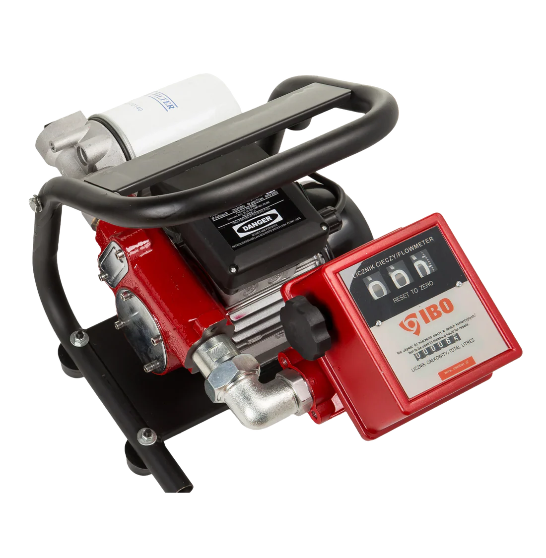 Pompa electrica pentru transfer ulei cu contor electronic AOP 60E, 0.37 kW, 230 V, Ibo Damnbat IB003215