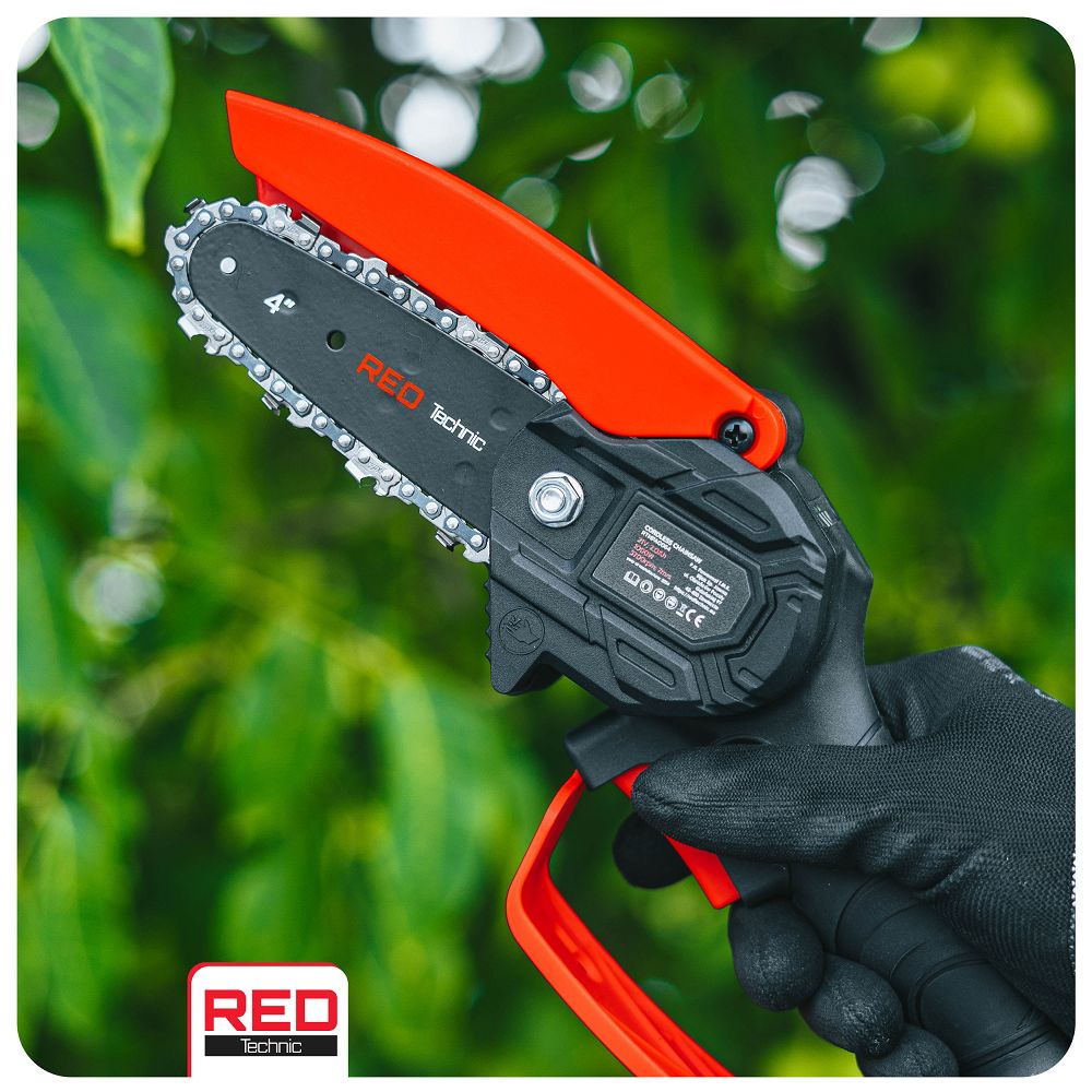 Lama de ghidaj cu lant pentru fierastrau electric, 4", Red Technic RTPR0161