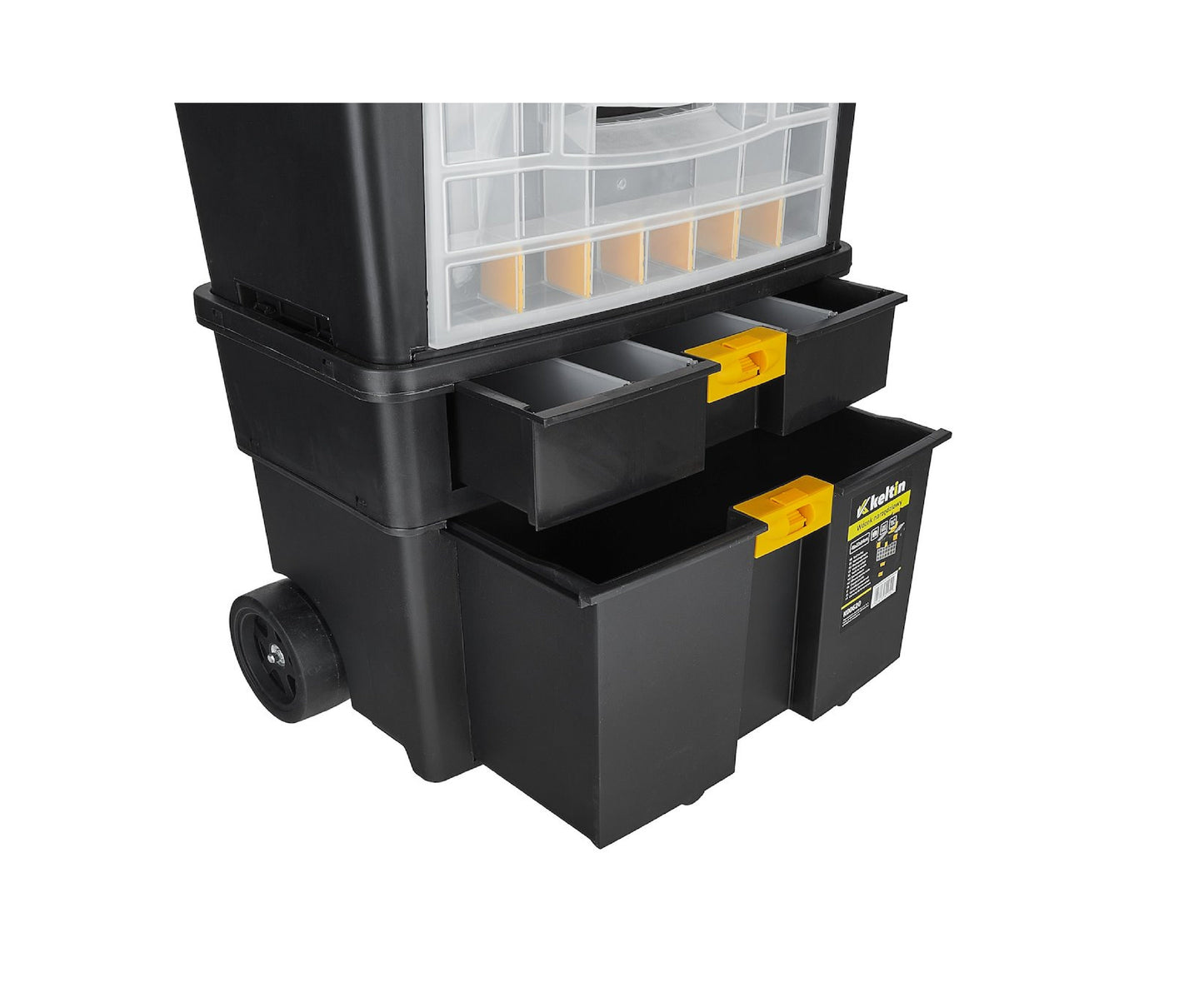 Carucior pentru scule cu organizator detasabil din plastic, Keltin K00620