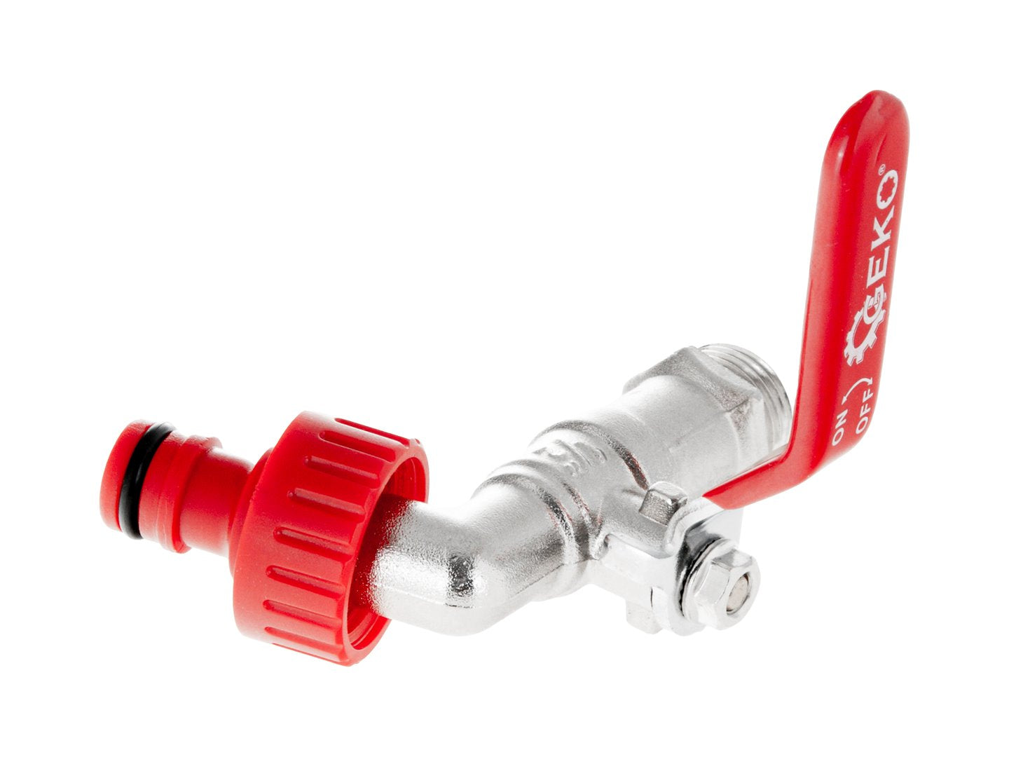 Set robinet 1 / 2" cu filet 3 / 4" si cuplaj furtun, Geko G70185