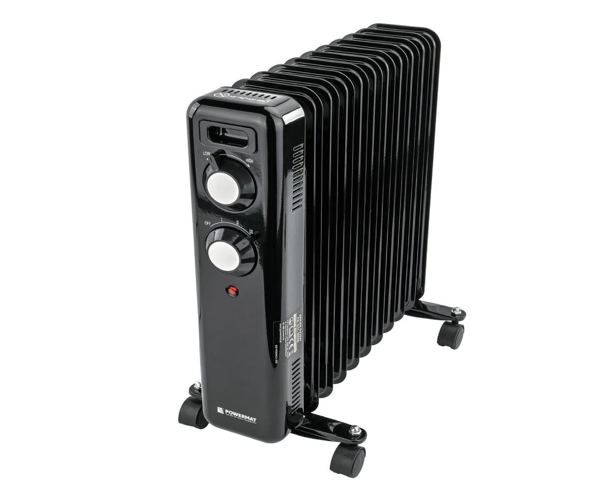 Radiator cu ulei PM-GOL-3000D, 2500 W, 11 elementi, termostat reglabil, Powermat PM1399