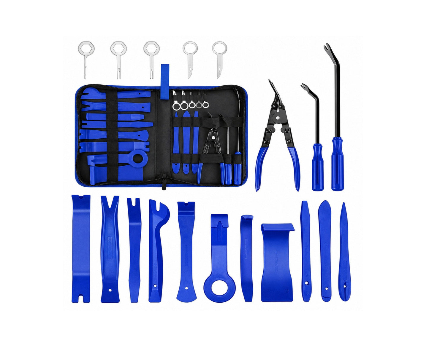 Set scule pentru indepartarea tapiteriei, 45 bucati, Lean 29275