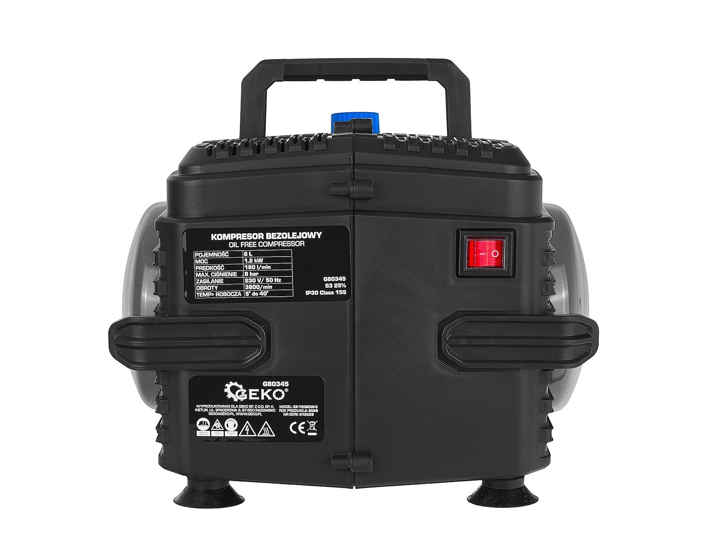 Compresor de aer, 6 l, 8 bar, Geko G80345