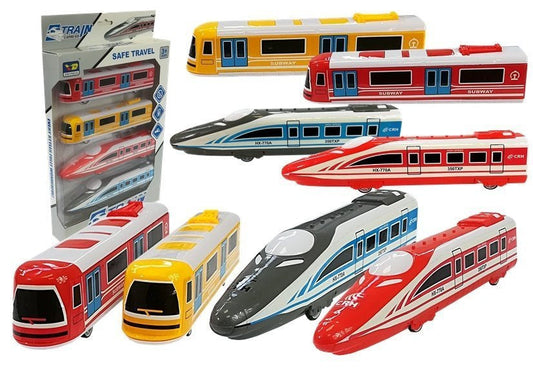 Set 4 vagoane de plastic, multicolor, Lean 4258