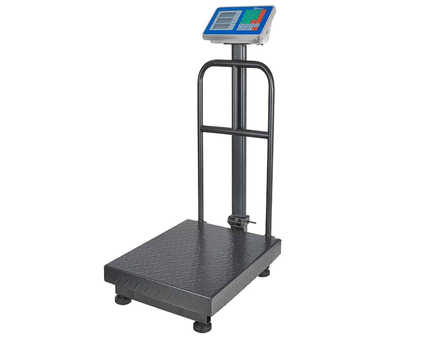 Cantar comercial cu platforma, afisaj LCD, capacitate maxima 300 kg, Geko G71165