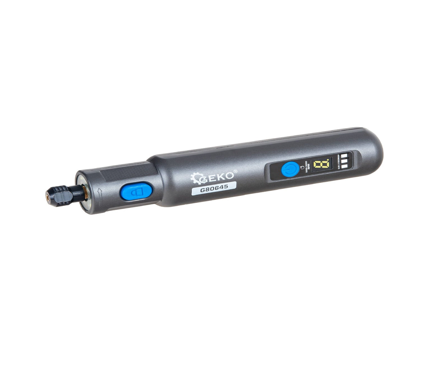 Mini polizor drept cu acumulator si accesorii, functie de control al vitezei, 3.6 V, Geko G80645