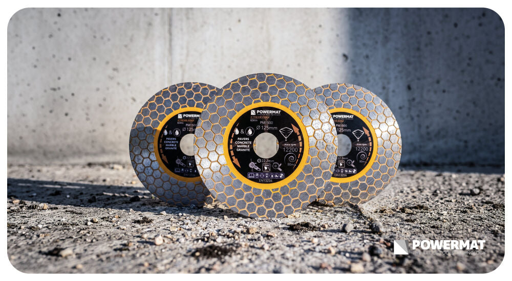 Disc diamantat hexagonal pentru ceramica PM-TDCS-1256T, 125 mm, Powermat PM1500