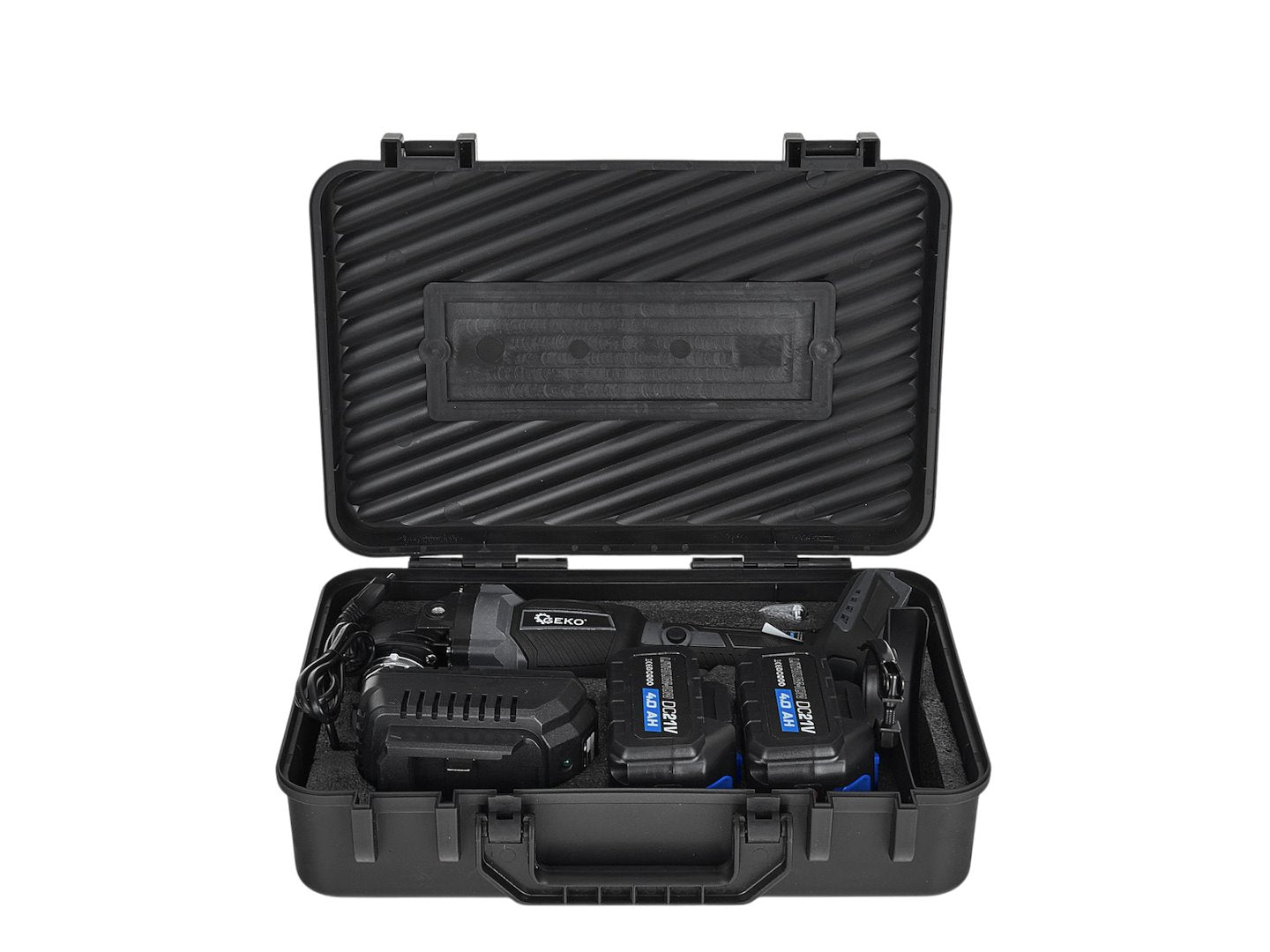 Polizor unghiular cu acumulator, 125 mm, 2x4.0 Ah 21 V, 950 W, Geko G80680