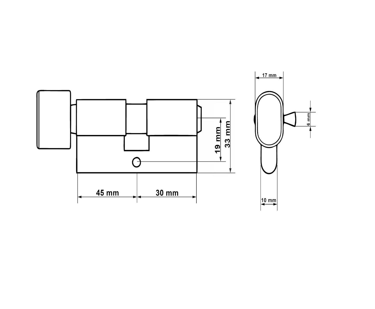 Butuc aluminiu, 30/45g, Keltin K02641