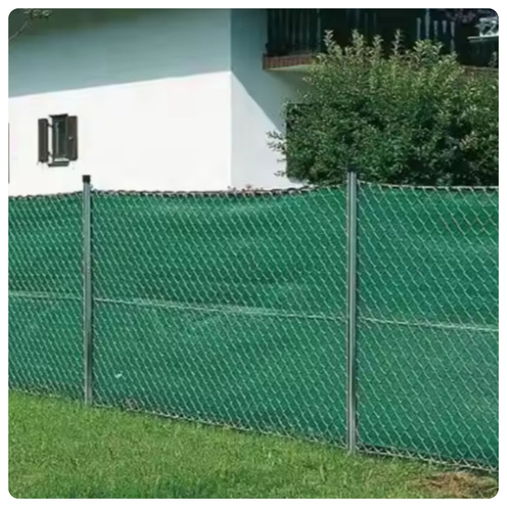 Plasa de umbrire pentru gard, 1.5 m, 50 m, 140 g/m², verde, Lean 25842