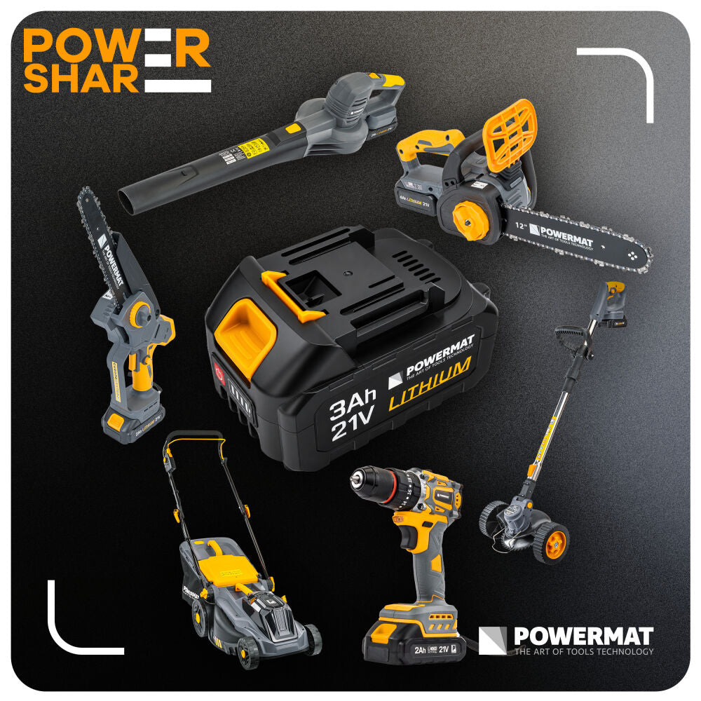 Acumulator pentru scule, 3 Ah, 21 V, Powermat PM-BT-BL-21V-3AH