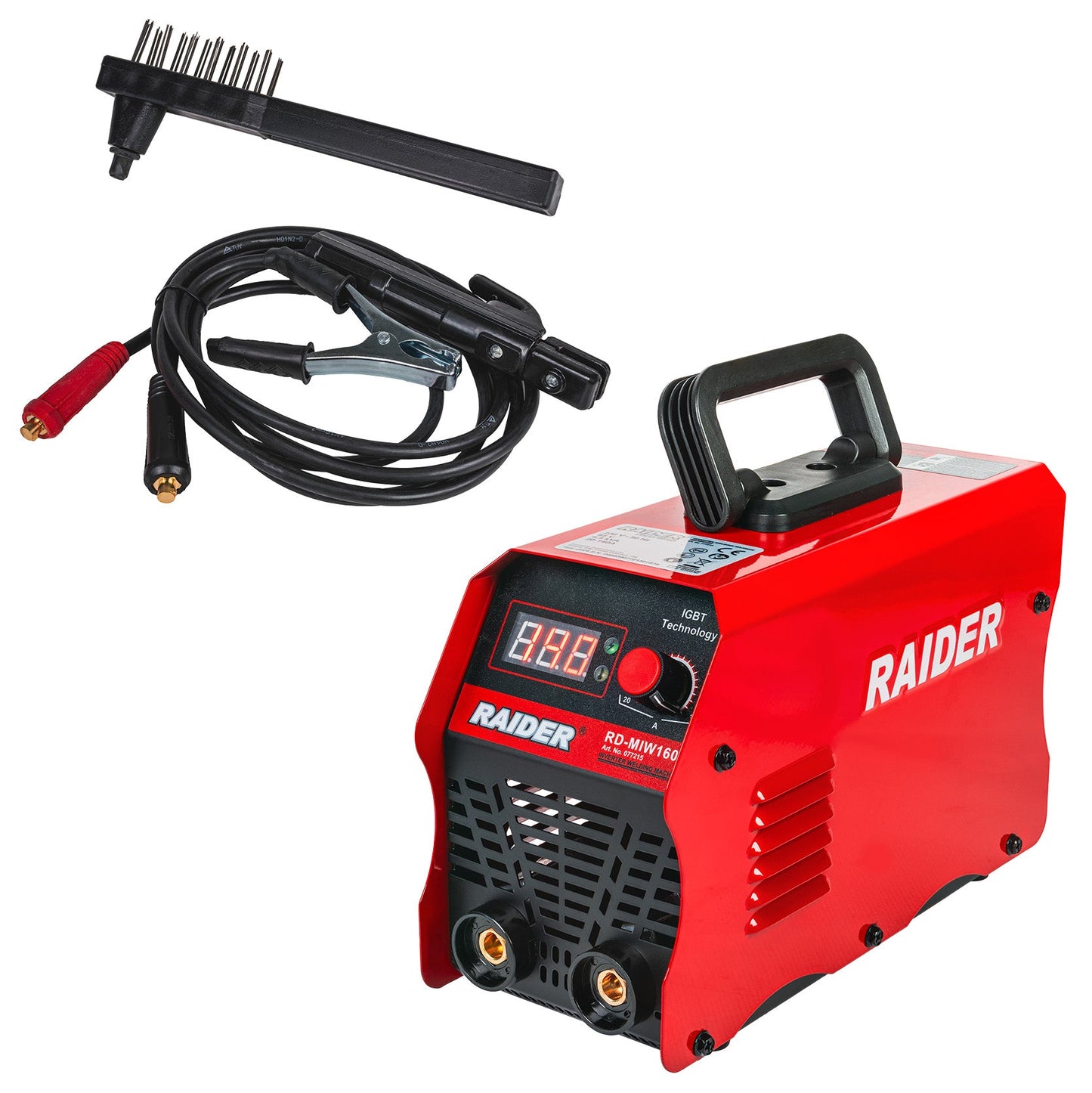 Aparat de sudura tip invertor RD-MIW160, afisaj LCD, 140A, Raider 077215