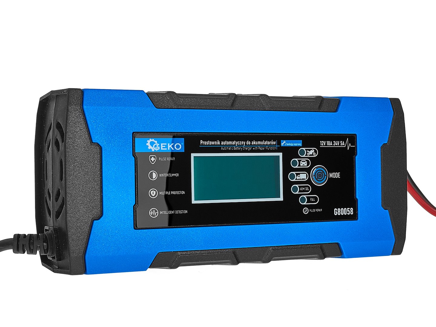 Starter auto multifunctional cu functia de reparare, 12 / 24 V, 10 A, Geko G80058