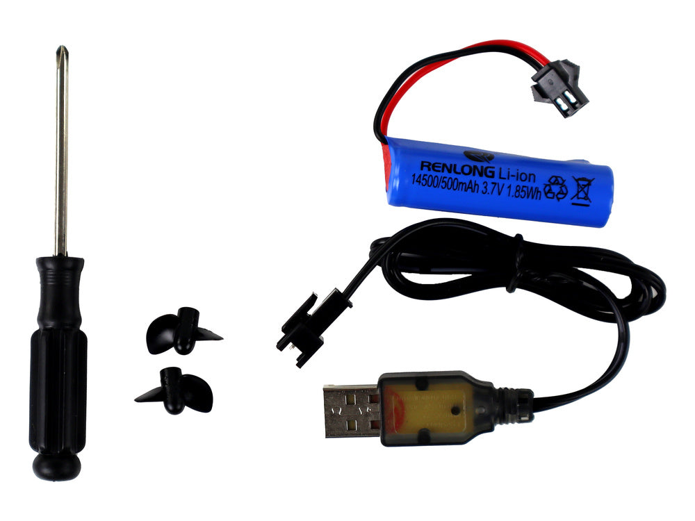 Barca cu telecomanda R/C 2.4G, galben, Lean 16077