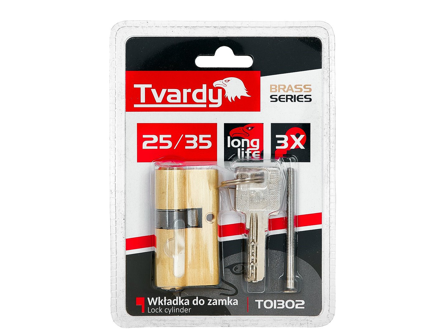Butuc aluminiu Brass, 25 x 35 mm, Tvardy T01302