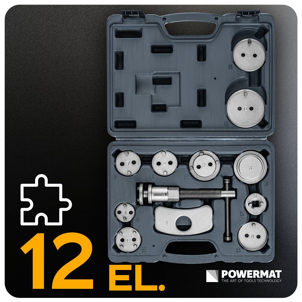 Kit extensie piston frana PM-ZWT-12T, 12 bucati, Powermat PM1530