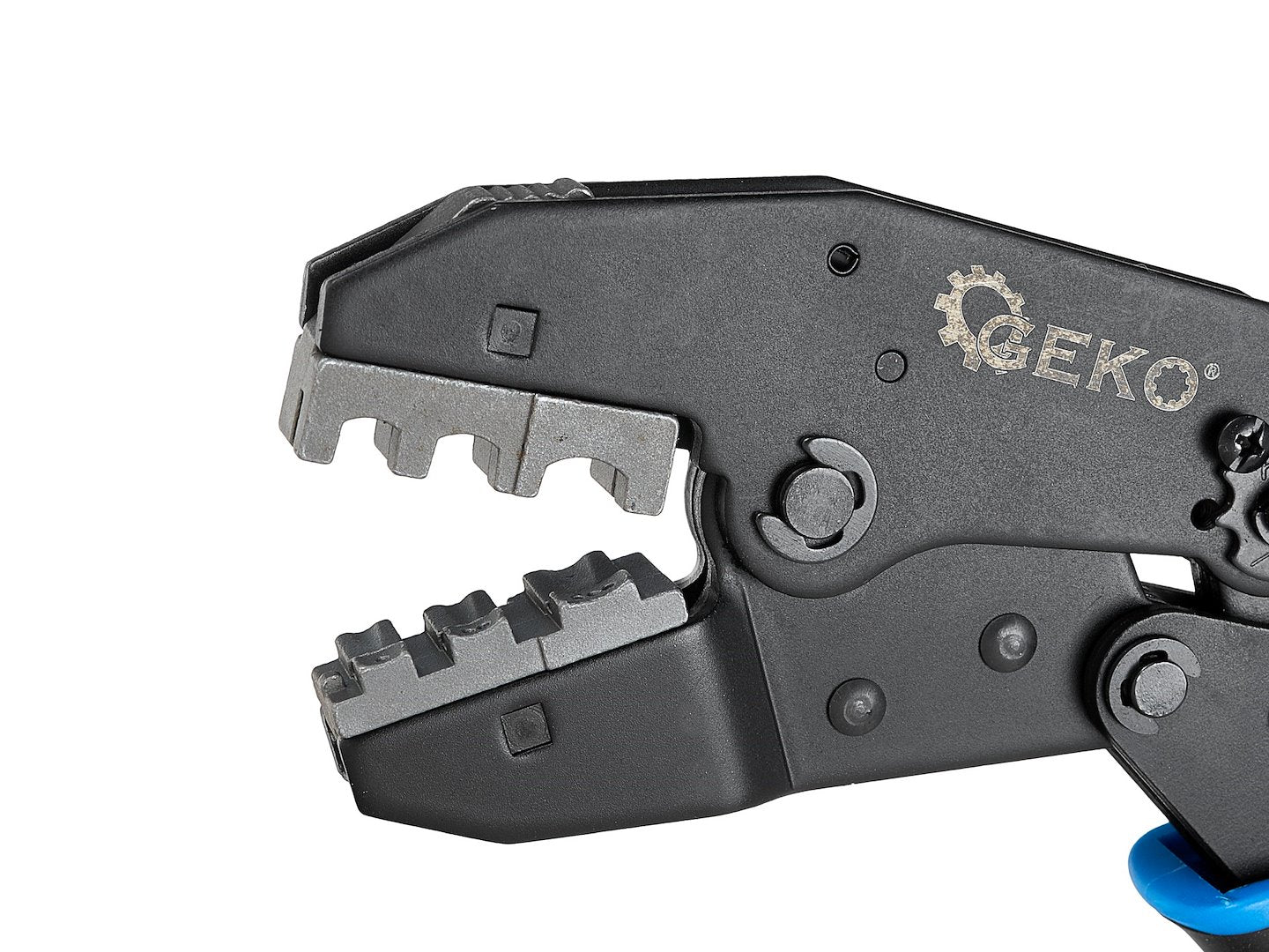 Cleste pentru sertizare mufe si conectori, set 5 matrite, Geko G01769