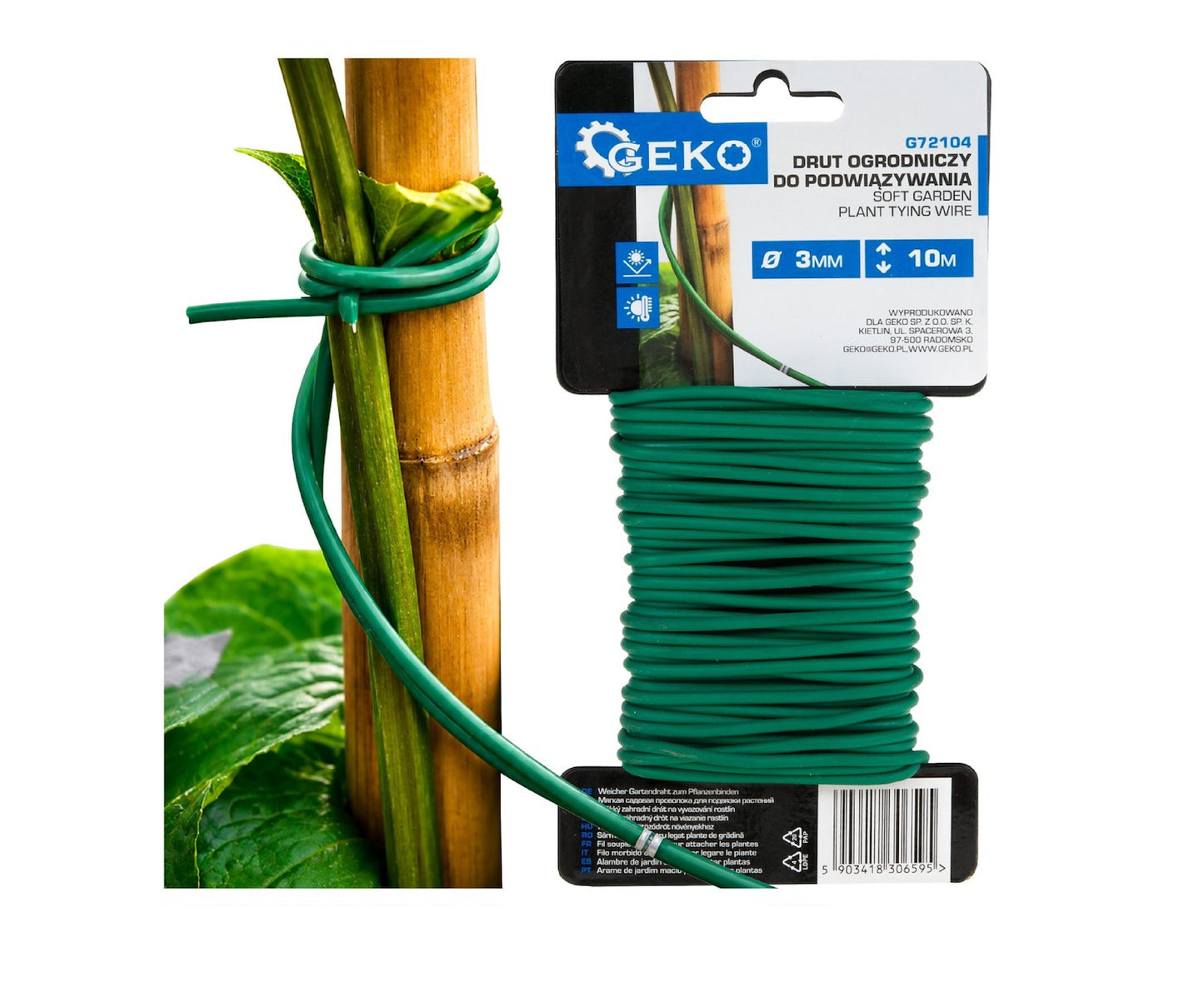 Sarma pentru legarea plantelor, 3mm x 10m, Geko G72104