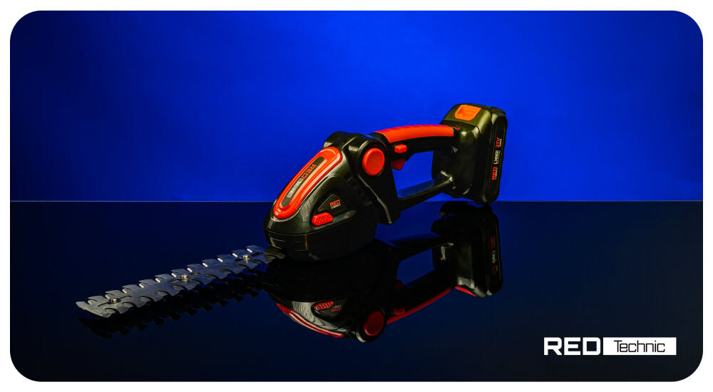 Foarfeca electrica pe acumulator pentru tuns iarba / arbusti, 21 V, Red Technic RTANTK0171