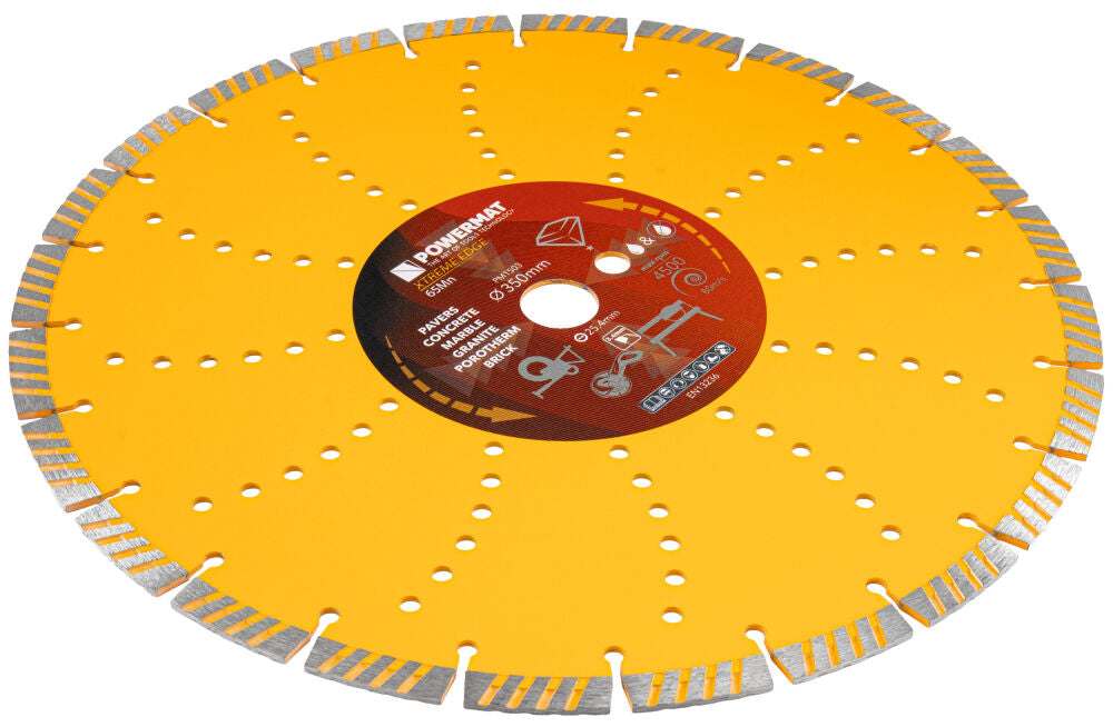 Disc diamantat segmentat PM-TDCS-3502T, 350 mm, Powermat PM1503