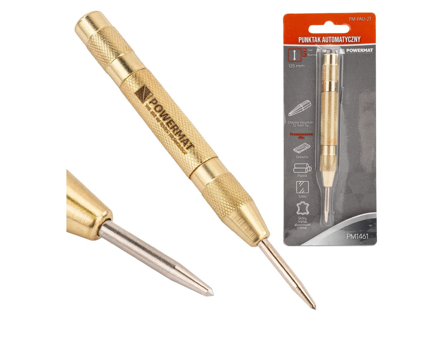 Punctator automat PM-PAU-2T, 125 mm, Powermat PM1461