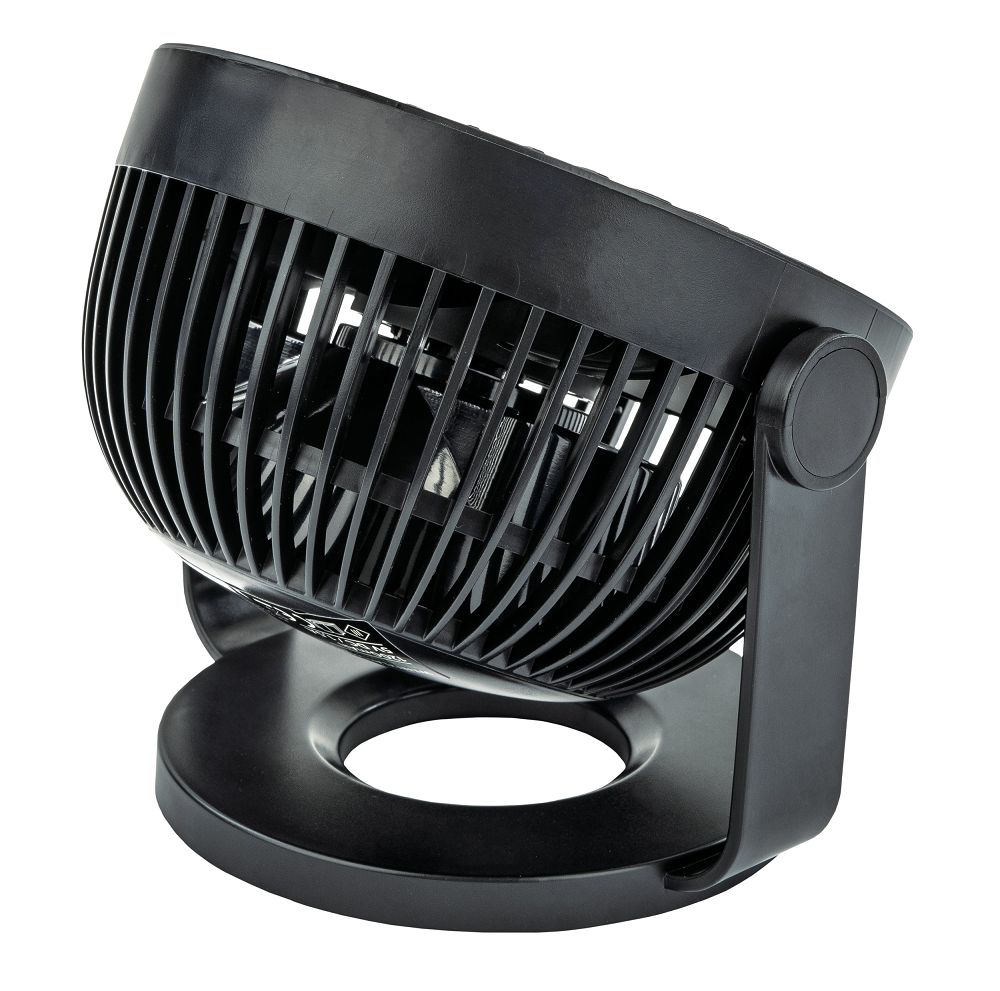 Ventilator de birou cu baterii Velano, negru, 1200 mAh, Powermat VELWEBS0011