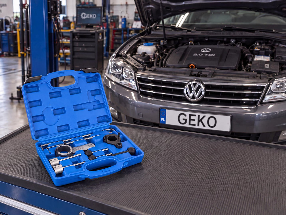 Kit blocare distributie VW AUDI SEAT 1.4 1.6 2.0 TDI CR, Geko G02872