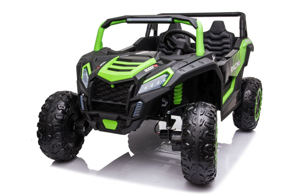Masina cu acumulator A032 EVA, verde, Lean 12974