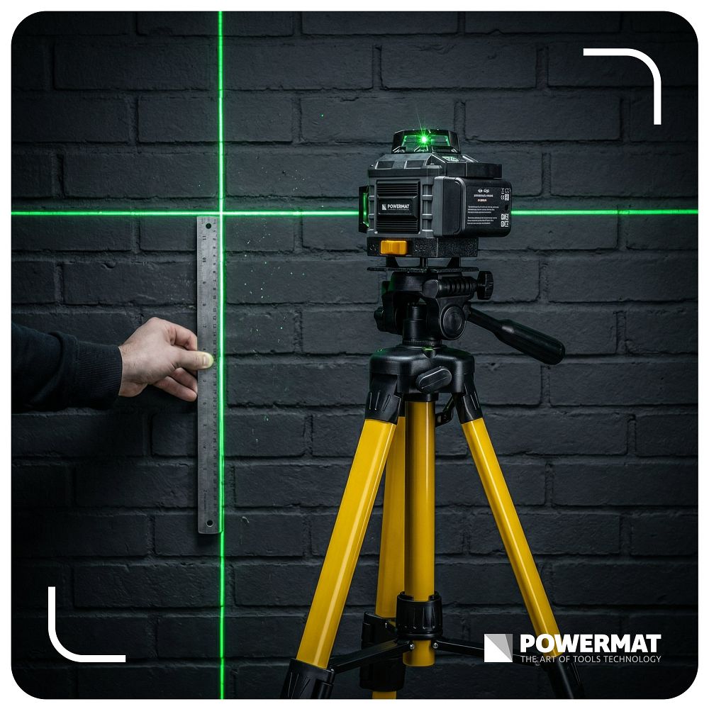 Nivela laser in cruce PM-PLK-4DM2, Powermat PM1493