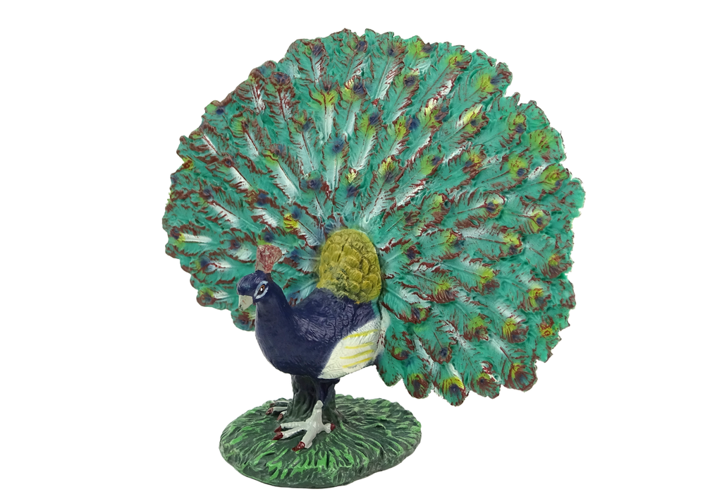 Figurina de colectie paun, verde, Lean 12349