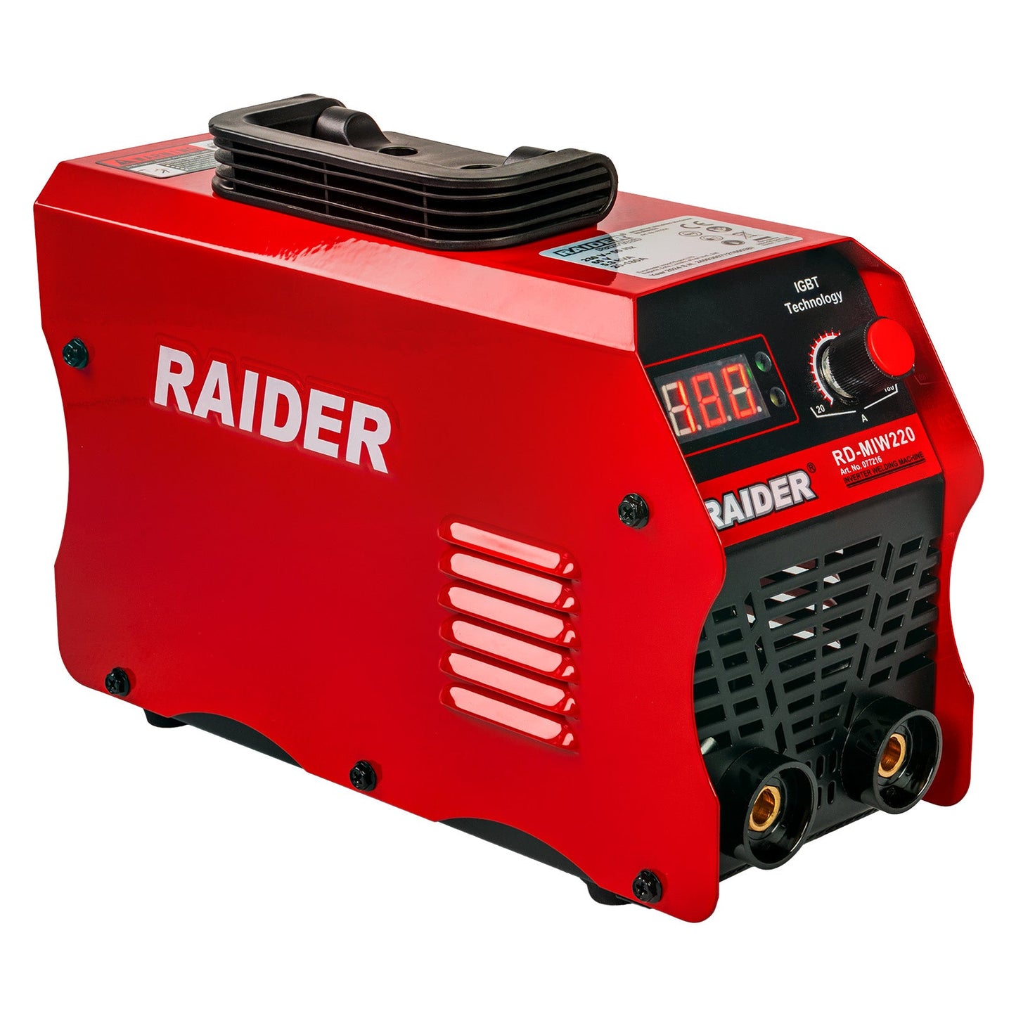 Aparat de sudura tip invertor RD-MIW220, 180A, Raider 077216