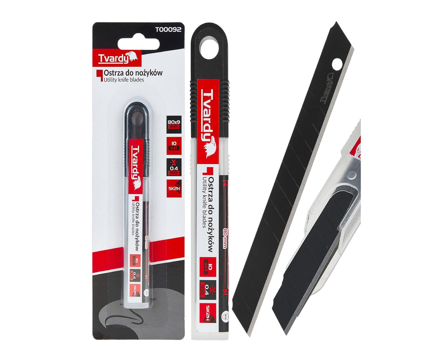 Set lame cutter, 80x9x0.4mm SK2H, 10 bucati, Tvardy T00092