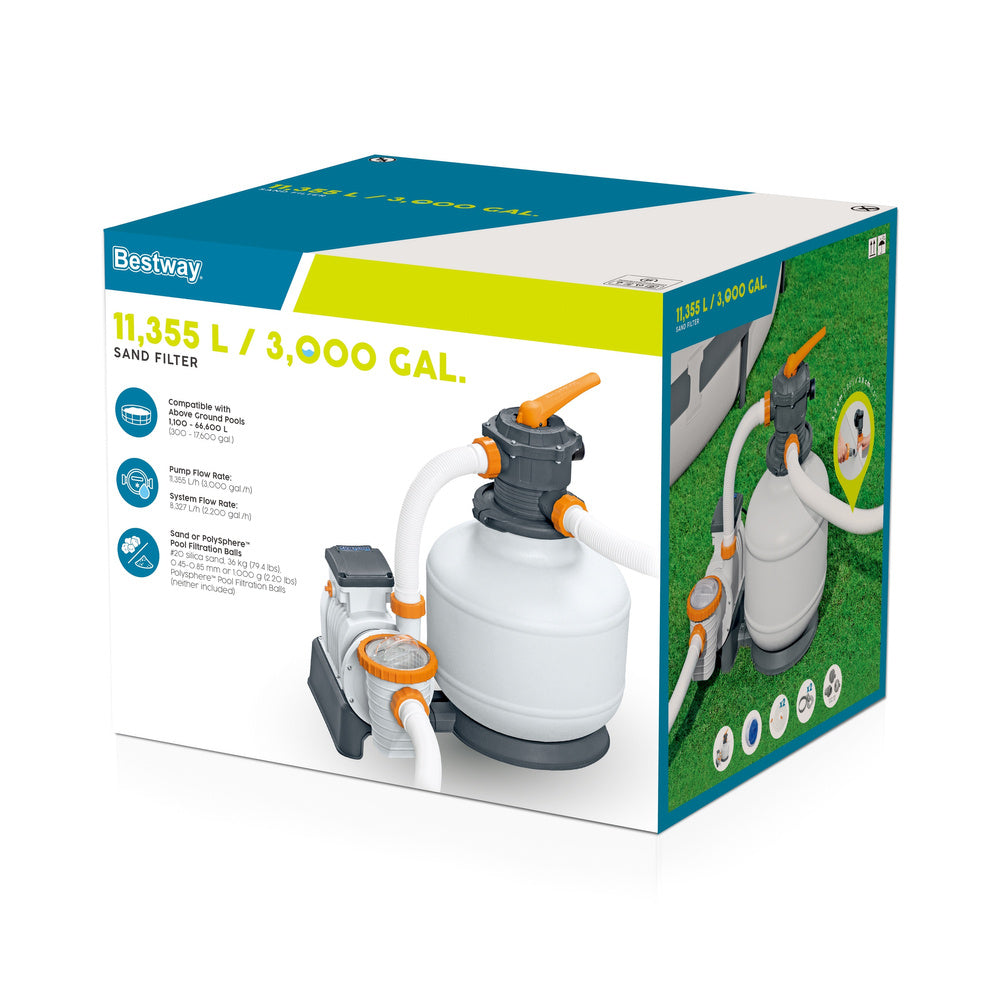 Pompa cu filtru pentru piscina, 220-240 V, 500 W, pentru piscine cu capacitate de 1100-60500 litri, Bestway 16995