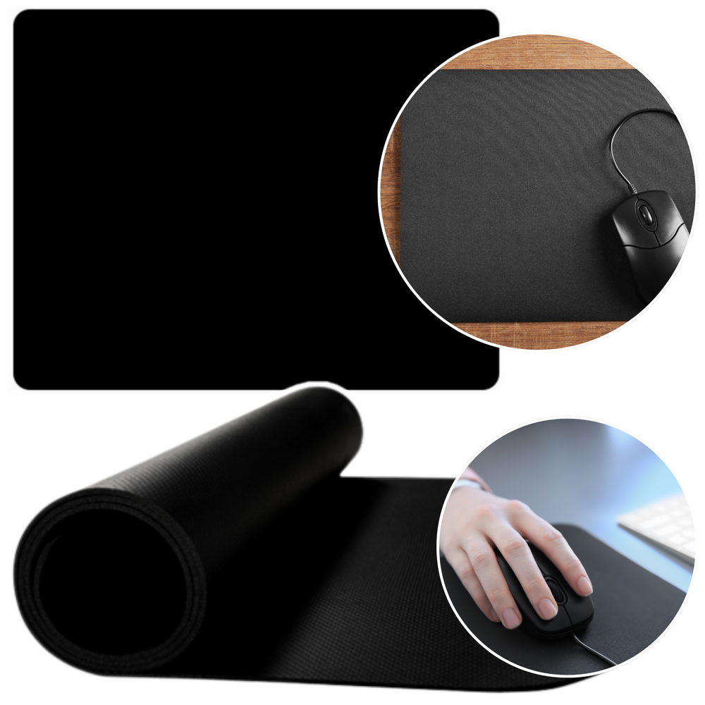 Mousepad antiderapant, 30 x 25 cm, negru, Lean 20756