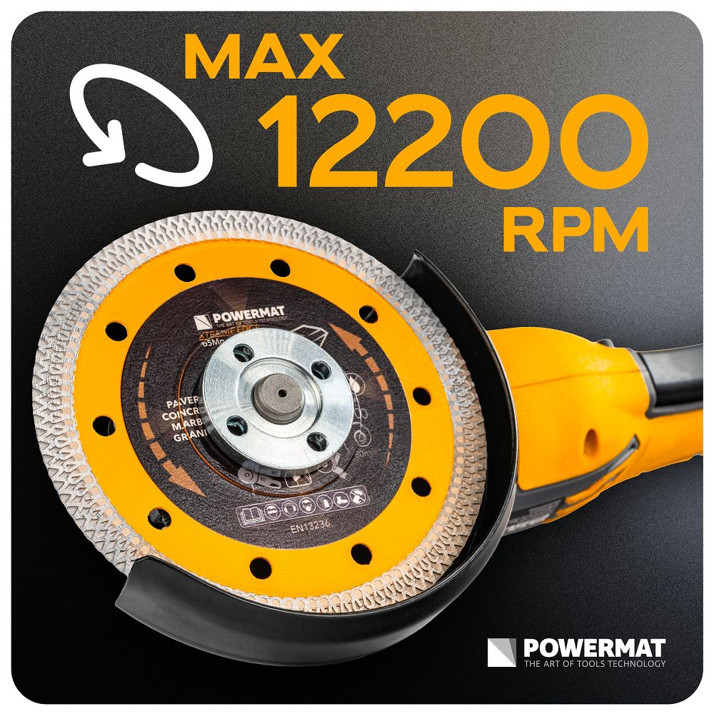 Disc diamantat pentru beton PM-TDCS-1257T, 125 mm, Powermat PM1501