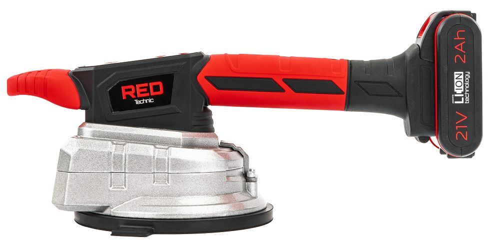 Ventuza vibranta pentru gresie, capacitate maxima 100 kg, 150 mm, Red Technic RTAPW0155