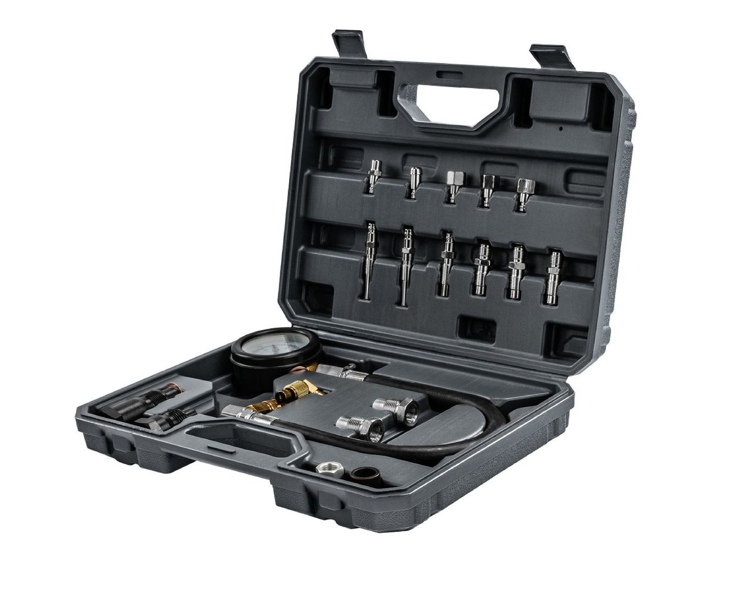 Kit manometru compresie motoare diesel PM-MCSD-19T, 19 piese, Powermat PM1523