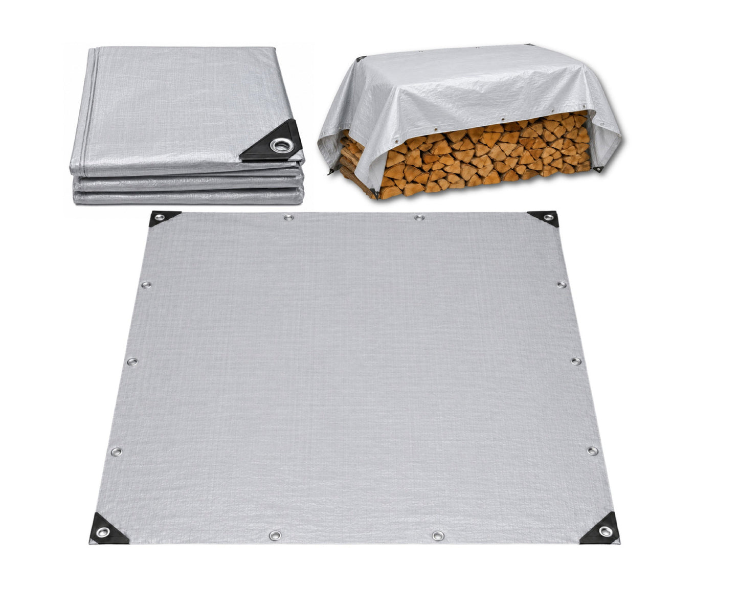 Prelata impermeabila, gri, 2 x 4 m, Lean 30856