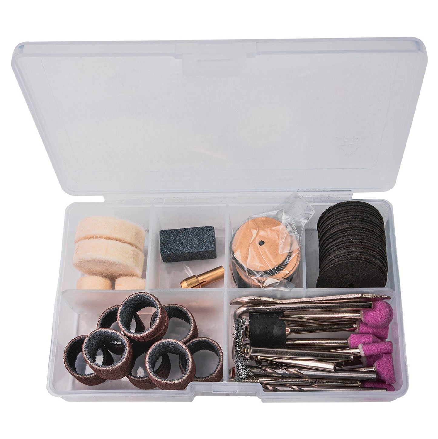 Set mini polizor drept cu 100 accesorii RD-MG15 135 W, viteza variabila, Raider 044115