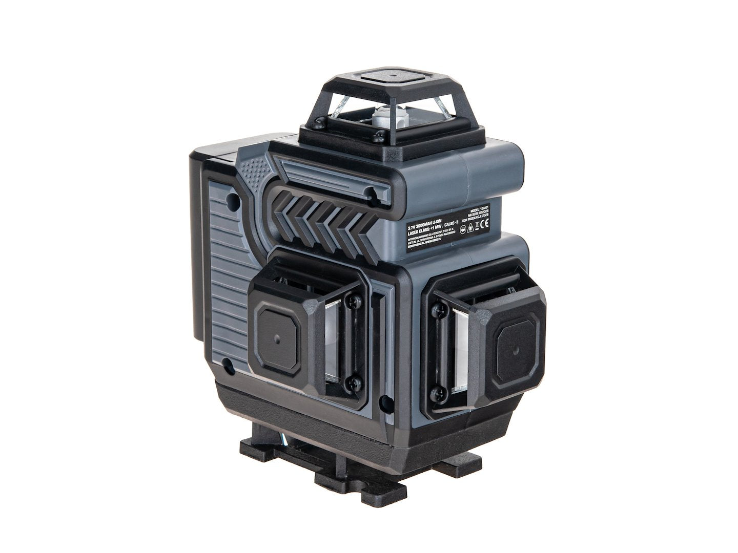 Laser cu linii incrucisate 360° 4D, fascicul verde, 16 linii, cu stativ, 2 acumulatori si set complet de accesorii, Geko G03321