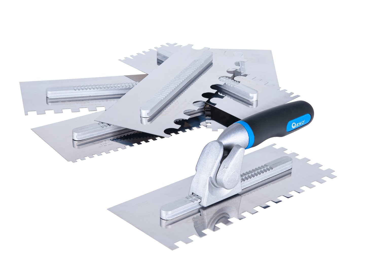 Set gletiere dintate, 280 x 115 mm, 8 bucati, Geko G02288