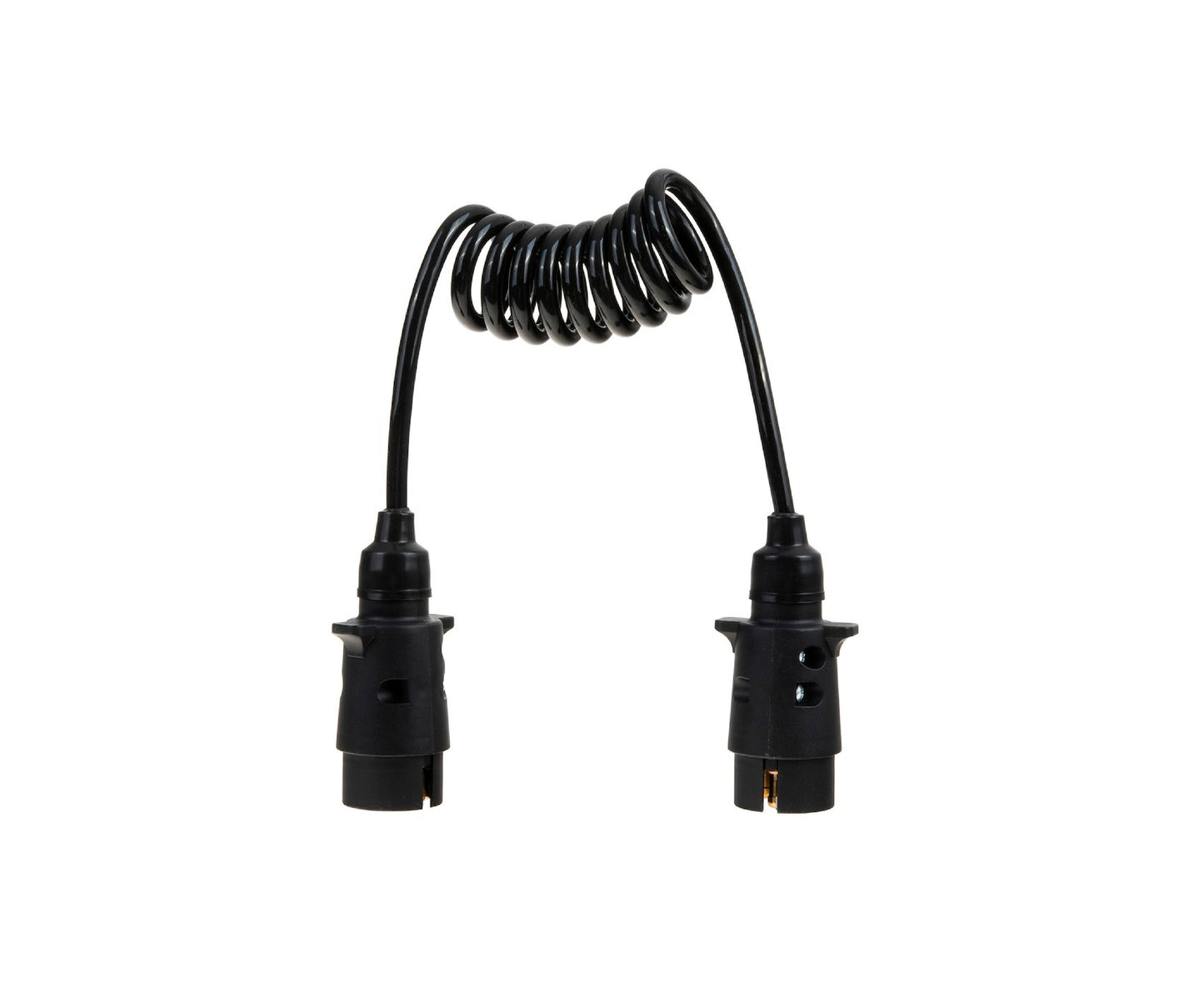 Cablu prelungitor spiralat pentru remorca, 1,5 m 7 pini 12V, Geko G02313