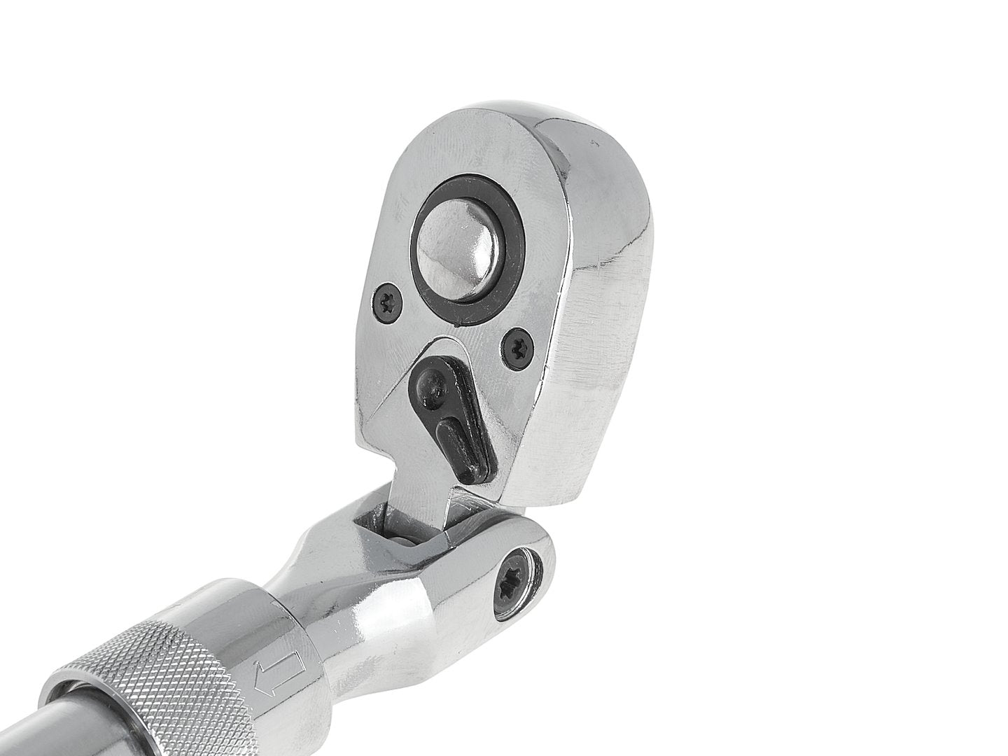 Cheie cu clichet cu cap flexibil si maner telescopic, 1 / 2", 370-510 mm, 72 T, Cr-V, Geko G10127