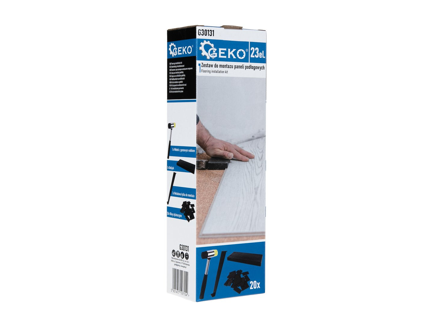 Kit montare pardoseala, 23 piese, Geko G30131