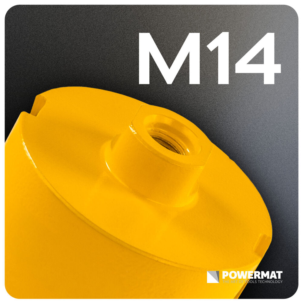 Carota diamantata segmentata PM-DWK-83x95M14M, 83 mm, Powermat PM1626