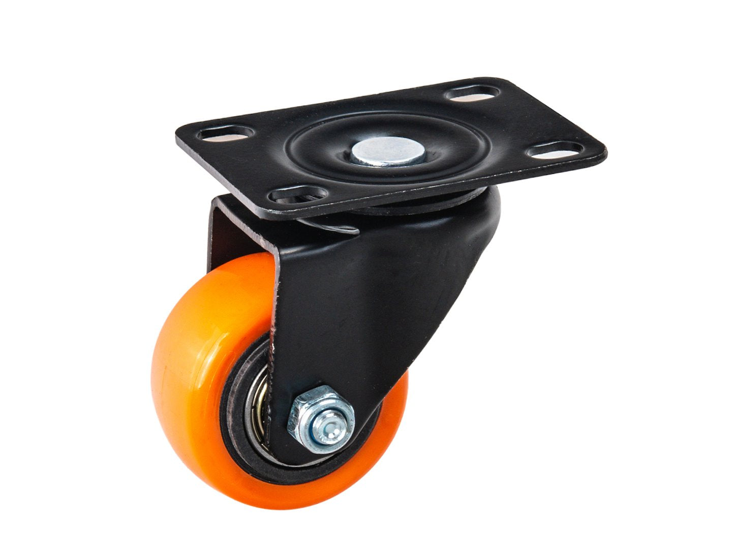 Set roti pivotante, 2 roti cu frana, 40 mm, capacitate maxima 40 kg, 4 bucati, Geko G71547