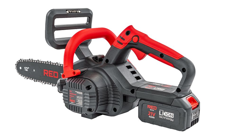 Drujba electrica pe acumulator, 4 Ah, 350 W, Red Technic RTPAK0124
