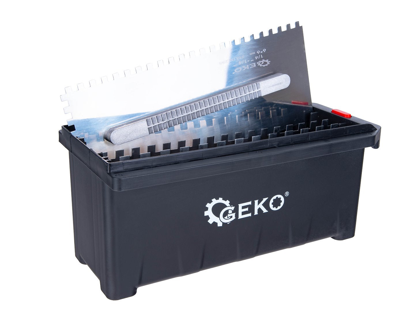 Set gletiere dintate, 280 x 115 mm, 8 bucati, Geko G02288