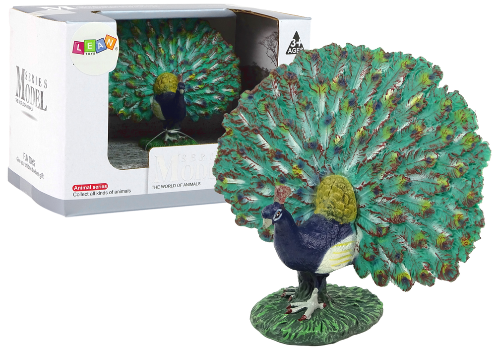 Figurina de colectie paun, verde, Lean 12349