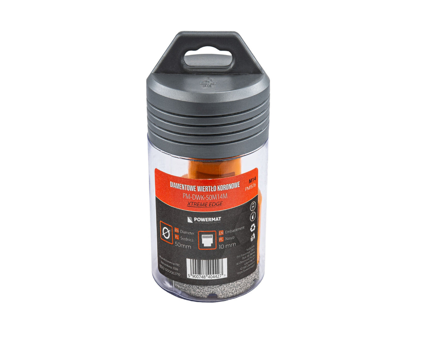 Carota diamantata pentru ceramica PM-DWK-50M14M, 50 mm, Powermat PM1576